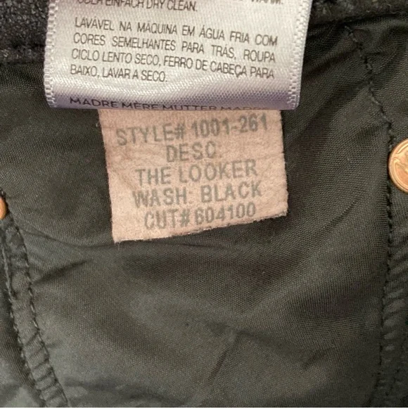 MOTHER The Looker in Look But Don’t Touch Faux Suede Jeans, Size 28 - Picture 8 of 9